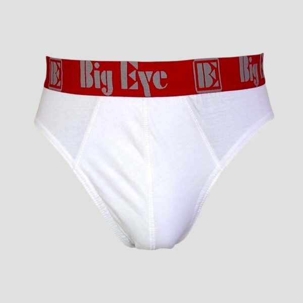 Big Eye Men’s Cotton Brief – White | Premium Comfort & Supportive Fit Innerwear | BR005