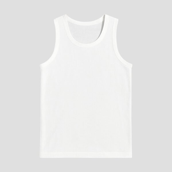 Big Eye Men’s Cotton Vest – White | Soft, Breathable & Tagless Comfort Innerwear | MV001