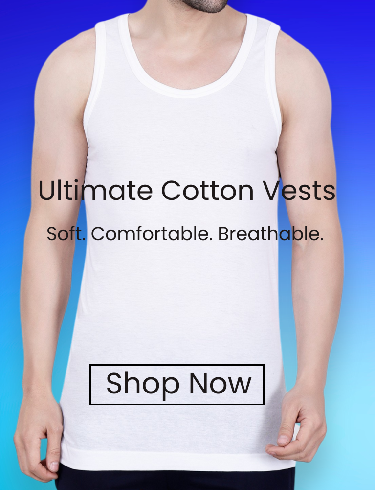 Premium Men's Cotton Vest innerwear – Soft - Breathable - Comfortable Premium Men's Cotton Vest innerwear – Soft - Breathable - Comfortable