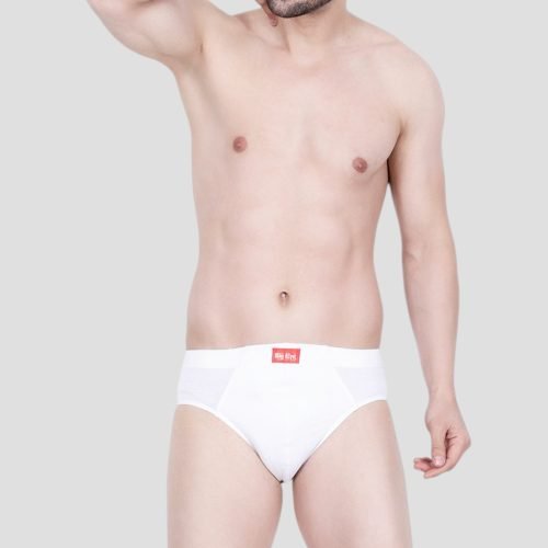 Big Eye Men’s White Cotton Brief